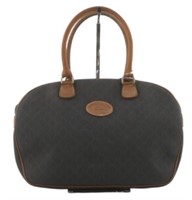 Longchamp Gray & Brown Handbag
