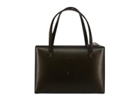 LOEWE Black Leather Designer Tote Bag