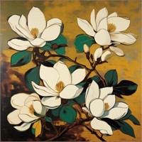 Blooming Magnolias II LTD EDT Signed Van Gogh LTD