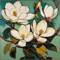 Blooming Magnolias III LTD EDT Signed Van Gogh LTD