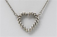 Tiffany & Co Twisted Heart Necklace