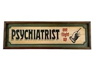 Vintage Americana Psychiatrist Bar Saloon Sign