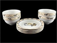 River's Edge Products Horse Equestrian Dinnerware