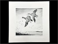 Churchill Ettinger "On The Move" Etching