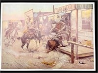 C.M. Russell "In Without Knocking" Print