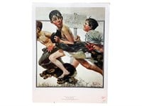 Norman Rockwell "No Swimming" Print