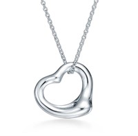 Tiffany & Co. Peretti Small Open Heart Necklace