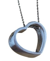 Tiffany & Co. Thick Open Heart Necklace