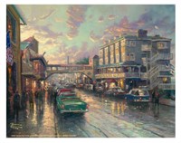 Cannery Row Sunset by Thomas Kinkade