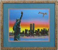 TWIN TOWERS GICLEE BY PETER MAX