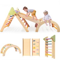 Pikler Triangle Gym Baby Climbing Toys 3 Piece,