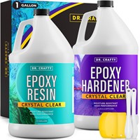 DR CRAFTY Clear Epoxy Resin - Table Top Epoxy