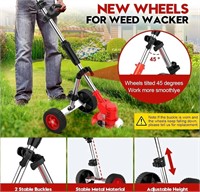 *Electric Weed Wacker with Wheels,