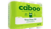 Caboo bamboo 24 pack toilet roll