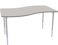 Activity Table, Wave 30" x 48", Gray Top