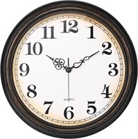 Large Wall Clock 16 Inch Silent Non-Ticking