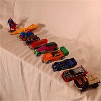 Old and newer Matchbox and Hot Wheels Cars