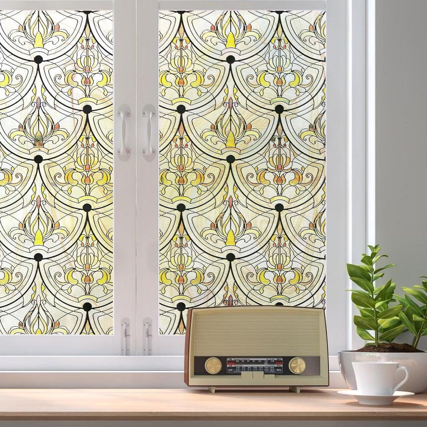 3D Stained Glass Window Film 23.6inch x 35.4inch