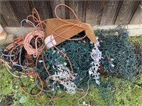 Big Lot of non working Ext Cords & x-mas lights