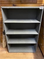 Gray Wood Bookcase 25.5x11.5x39"