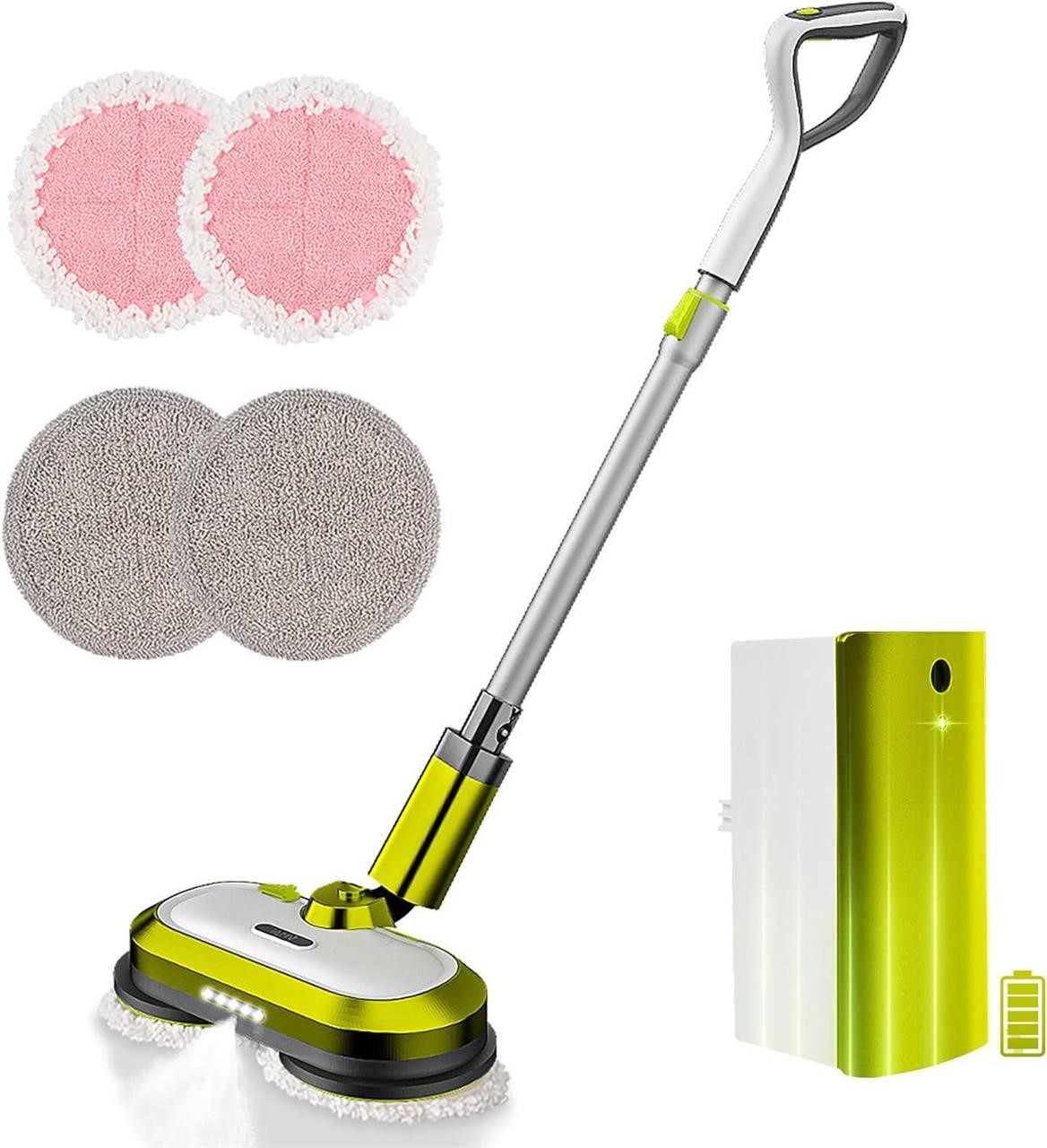 LED Cordless Electric Spin Mop