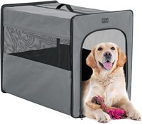 31inch PETSFIT Portable Dog Crate, Grey
