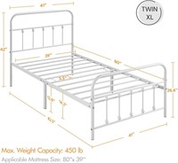 Yaheetech Twin XL Metal Bed Frame