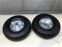 OKSTENCK 10 Solid Rubber Tires 2PCS