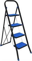 Duwee 4-Step Foldable Ladder Blue