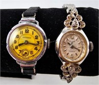Medana & Elgin 17 Jewels Wrist Watches