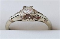 Sterling & Diamond Ring