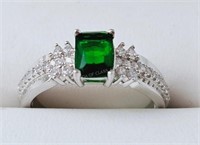 .925 Emerald Style Ring