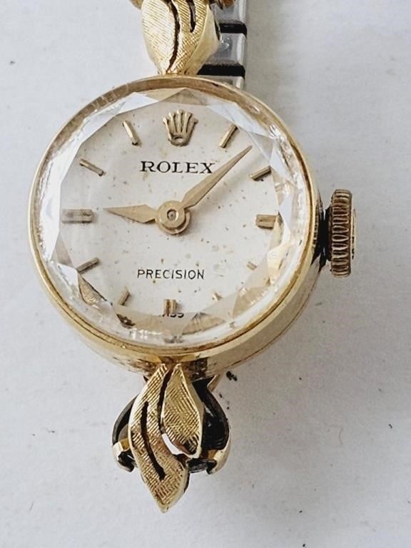 14K Rolex Precision Women's Watch