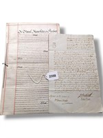1800s Land Purchase Whitminster Declaration Lot