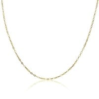 14k Gold Pl Sterling Silver Cable Chain Necklace