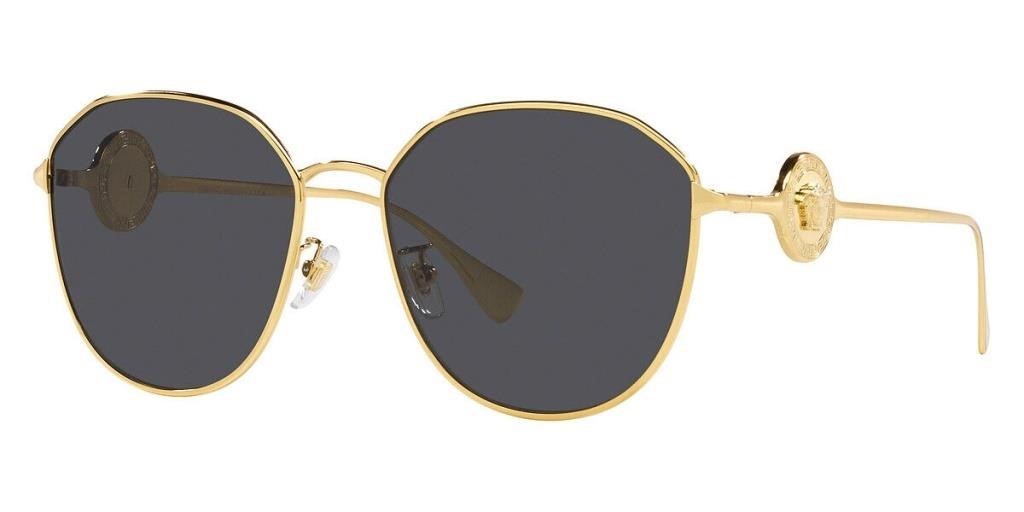 Versace Women's Gold Tone Sunglasses