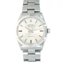 ROLEX AIR KING OYSTER PERPETUAL SILVER DIAL WATCH