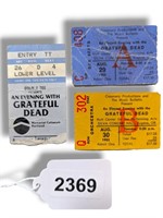 1983 The GRATEFUL DEAD Portland Bend Ticket Stubs