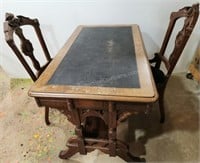 19th Century Antique Table & Chairs