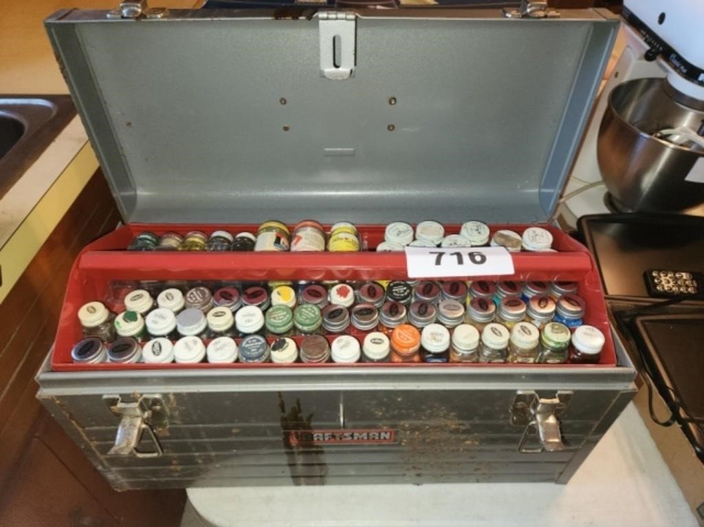 CRAFTSMAN TOOL BOX WITH MODEL PAINTS