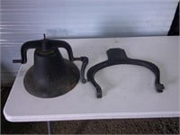 cast iron bell and holder