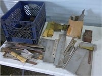 crate, iron, brass