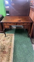 Oak Carved Desk