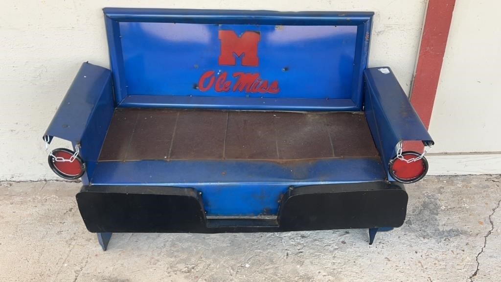 Ole Miss Metal Childs Bench