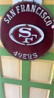Round Metal San Francisco 49ers Sign