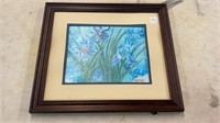 Blue Iris Acrylic Board by Billye Caldwell Azauy