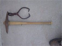 ice tongs and pick axe
