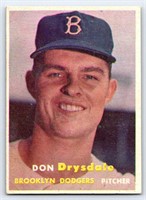 1957 Topps #18 Don Drysdale RC