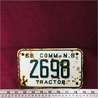 1958 New Brunswick License Plate
