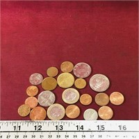 Lot Of 21 Assorted World Coins